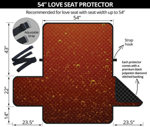 Sparkling Cola Print Loveseat Protector