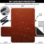 Sparkling Cola Print Loveseat Protector