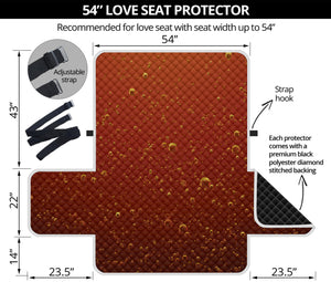 Sparkling Cola Print Loveseat Protector