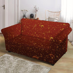 Sparkling Cola Print Loveseat Slipcover