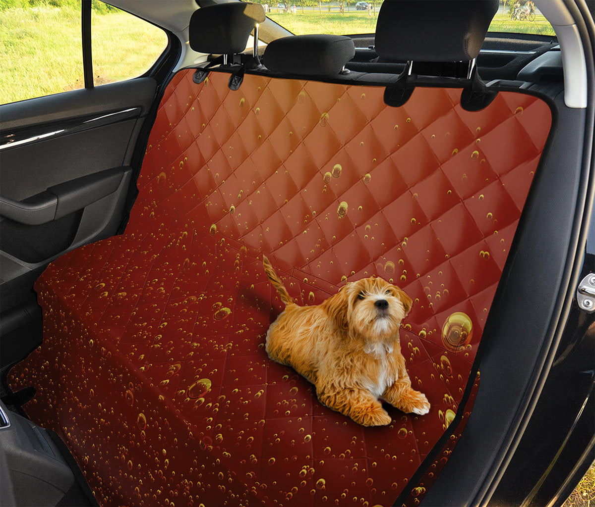 Sparkling Cola Print Pet Car Back Seat Cover