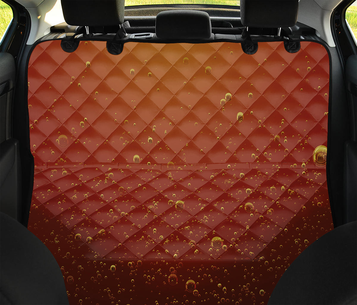 Sparkling Cola Print Pet Car Back Seat Cover