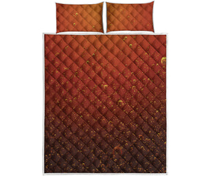 Sparkling Cola Print Quilt Bed Set