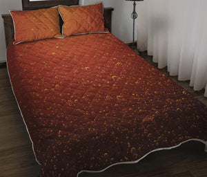 Sparkling Cola Print Quilt Bed Set