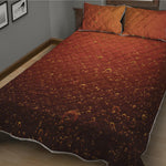 Sparkling Cola Print Quilt Bed Set