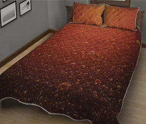 Sparkling Cola Print Quilt Bed Set