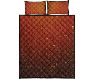 Sparkling Cola Print Quilt Bed Set