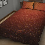 Sparkling Cola Print Quilt Bed Set