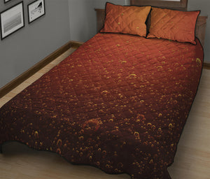 Sparkling Cola Print Quilt Bed Set