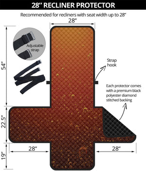 Sparkling Cola Print Recliner Protector