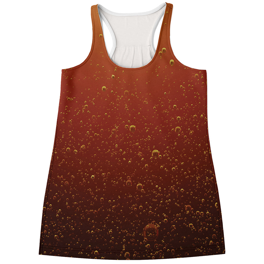 Sparkling Cola Print Women's Racerback Tank Top