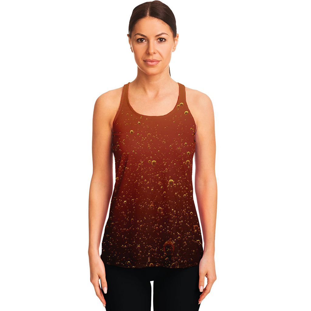 Sparkling Cola Print Women's Racerback Tank Top