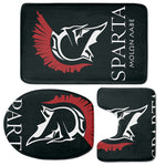 Spartan Molon Labe Print 3 Piece Bath Mat Set