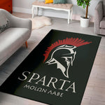 Spartan Molon Labe Print Area Rug