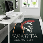Spartan Molon Labe Print Area Rug