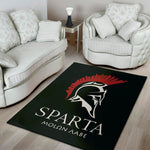 Spartan Molon Labe Print Area Rug