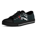 Spartan Molon Labe Print Black Low Top Shoes 