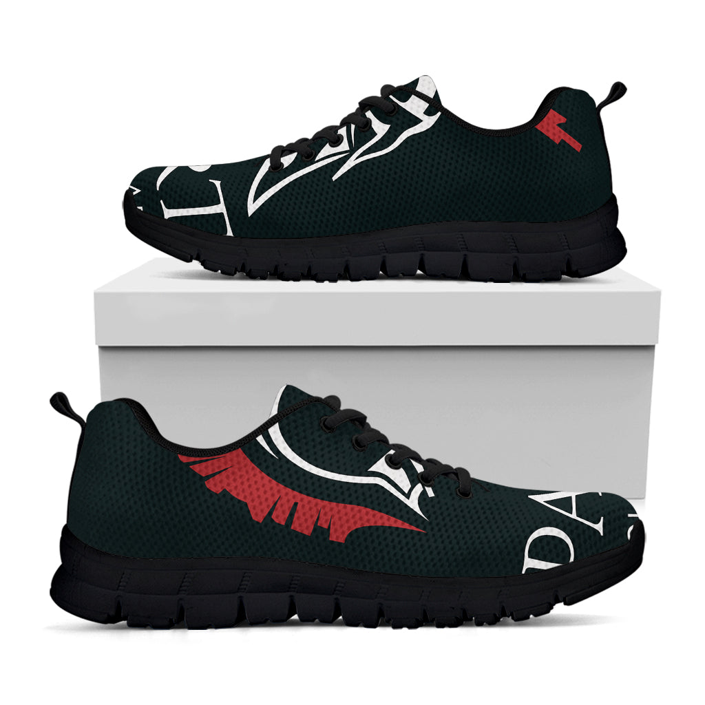 Spartan Molon Labe Print Black Sneakers