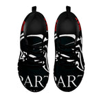 Spartan Molon Labe Print Black Sneakers