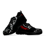 Spartan Molon Labe Print Black Sneakers