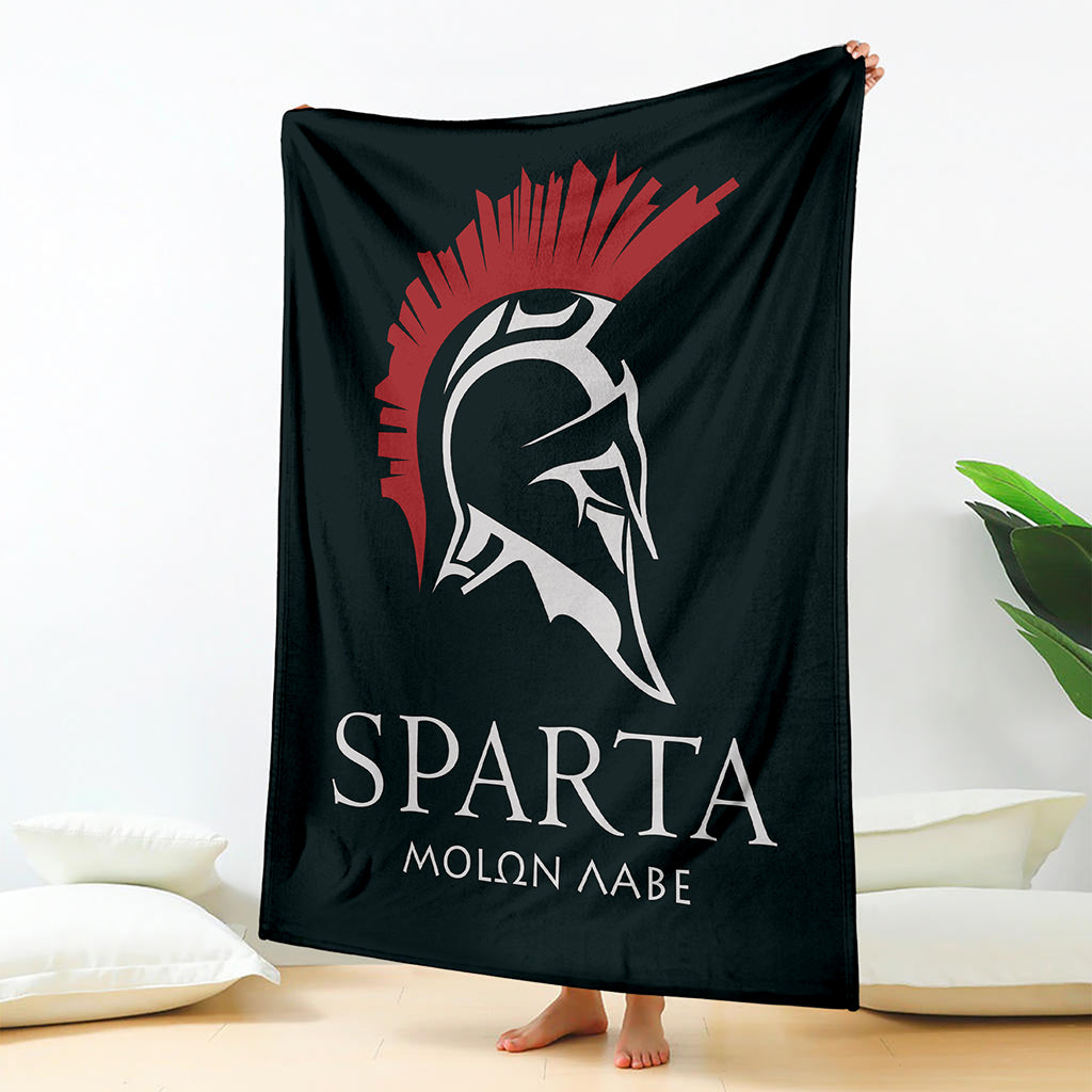 Spartan Molon Labe Print Blanket