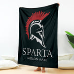 Spartan Molon Labe Print Blanket