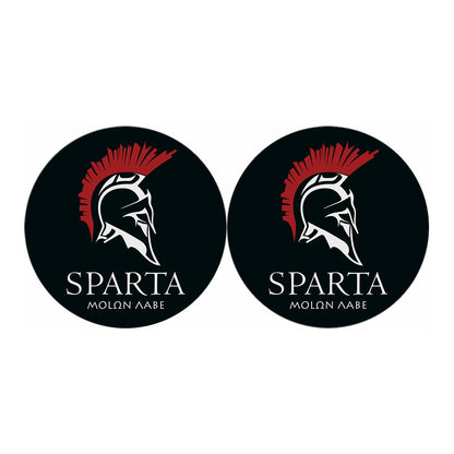 Spartan Molon Labe Print Car Coasters