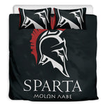 Spartan Molon Labe Print Duvet Cover Bedding Set