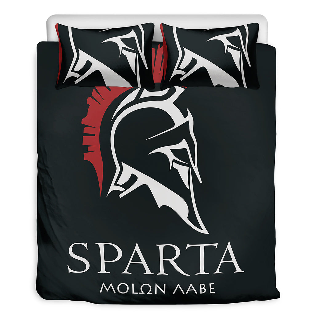 Spartan Molon Labe Print Duvet Cover Bedding Set