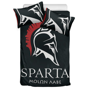 Spartan Molon Labe Print Duvet Cover Bedding Set