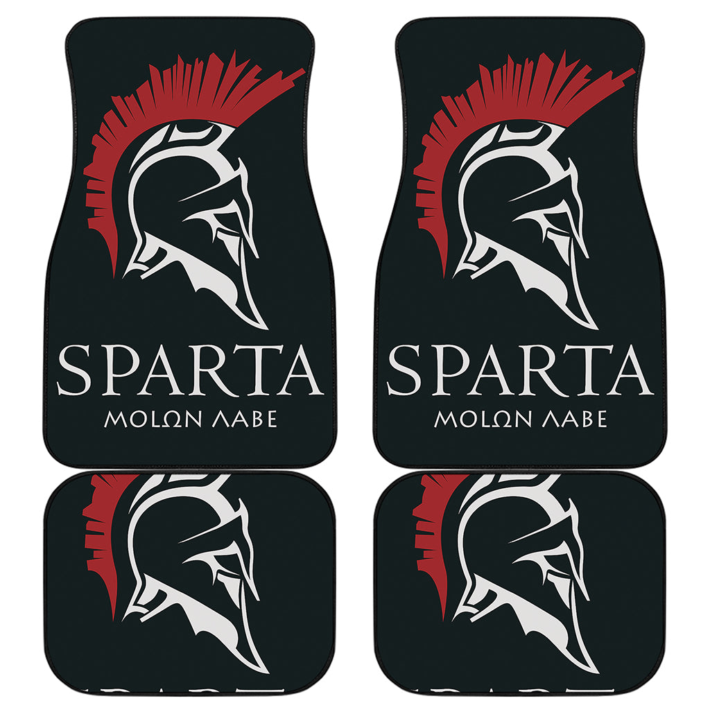 Spartan Molon Labe Print Front and Back Car Floor Mats