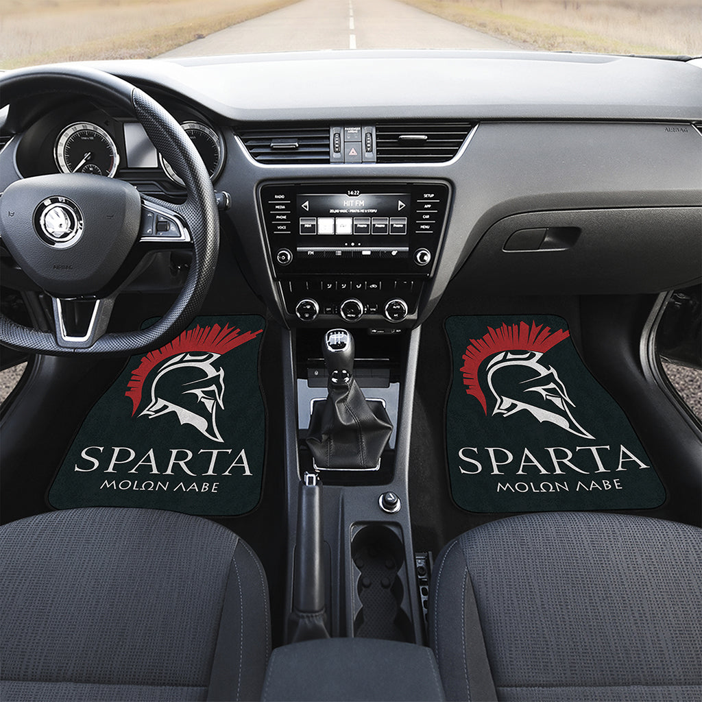 Spartan Molon Labe Print Front and Back Car Floor Mats