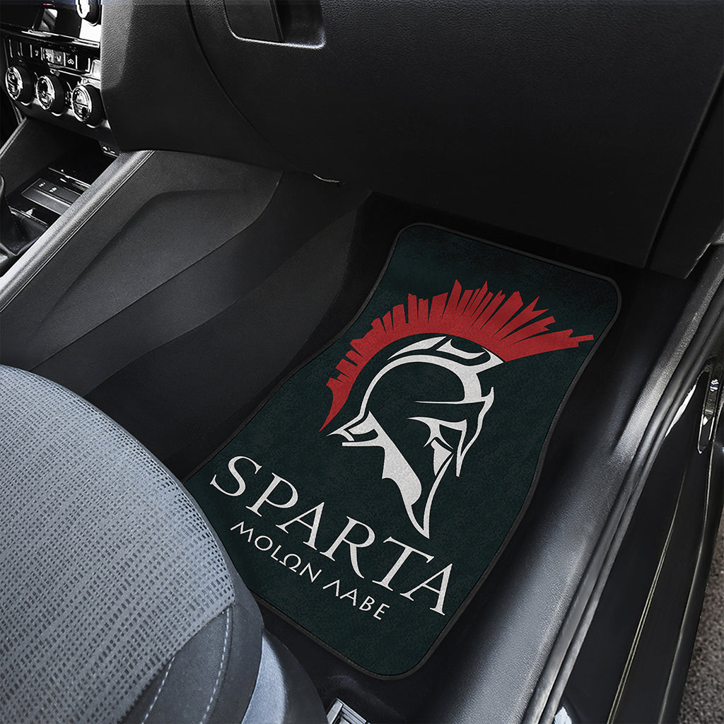 Spartan Molon Labe Print Front and Back Car Floor Mats