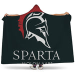 Spartan Molon Labe Print Hooded Blanket