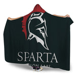 Spartan Molon Labe Print Hooded Blanket
