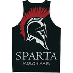 Spartan Molon Labe Print Men's Tank Top