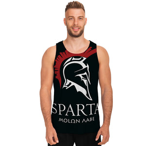 Spartan Molon Labe Print Men's Tank Top