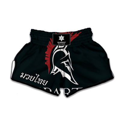 Spartan Molon Labe Print Muay Thai Boxing Shorts