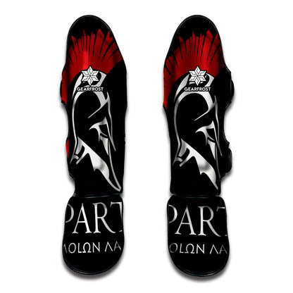 Spartan Molon Labe Print Muay Thai Shin Guard