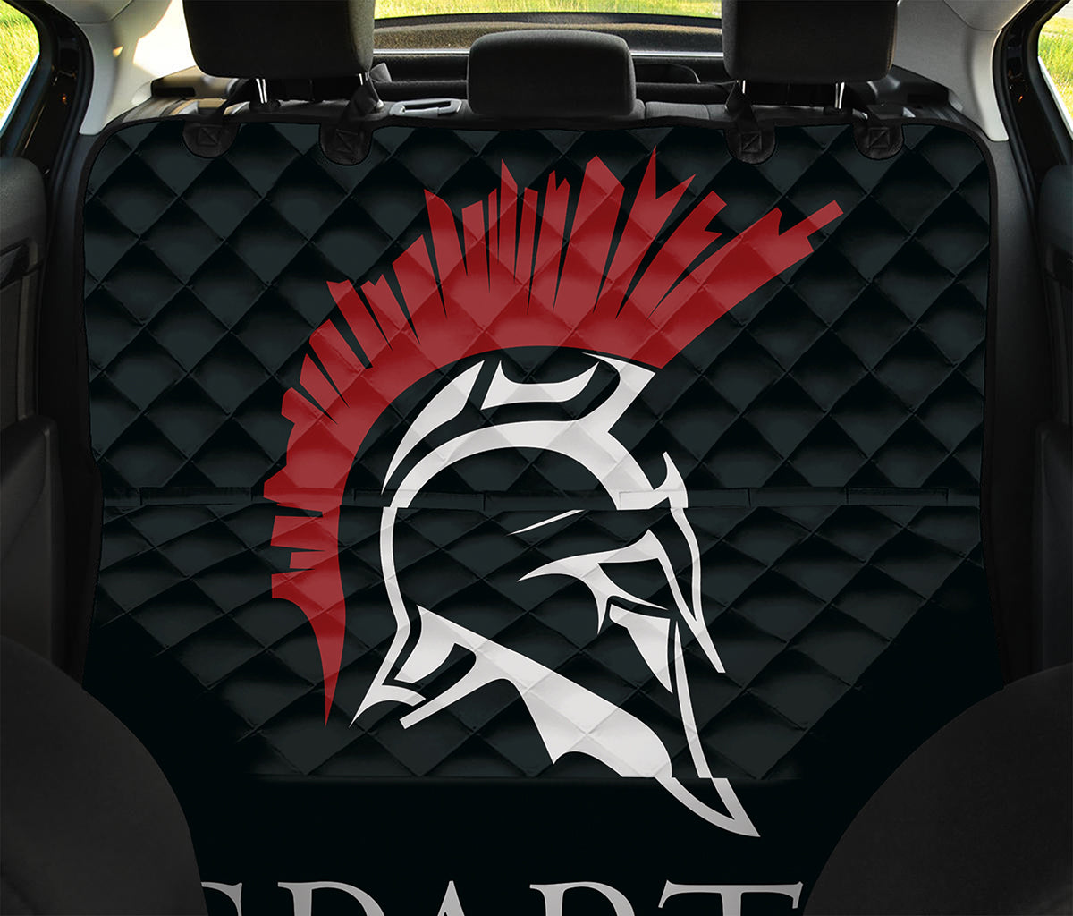 Spartan Molon Labe Print Pet Car Back Seat Cover