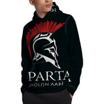 Spartan Molon Labe Print Pullover Hoodie