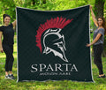 Spartan Molon Labe Print Quilt