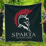 Spartan Molon Labe Print Quilt