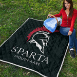 Spartan Molon Labe Print Quilt