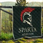 Spartan Molon Labe Print Quilt