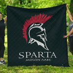 Spartan Molon Labe Print Quilt
