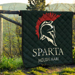 Spartan Molon Labe Print Quilt