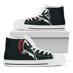 Spartan Molon Labe Print White High Top Shoes