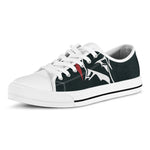 Spartan Molon Labe Print White Low Top Shoes