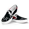 Spartan Molon Labe Print White Slip On Sneakers